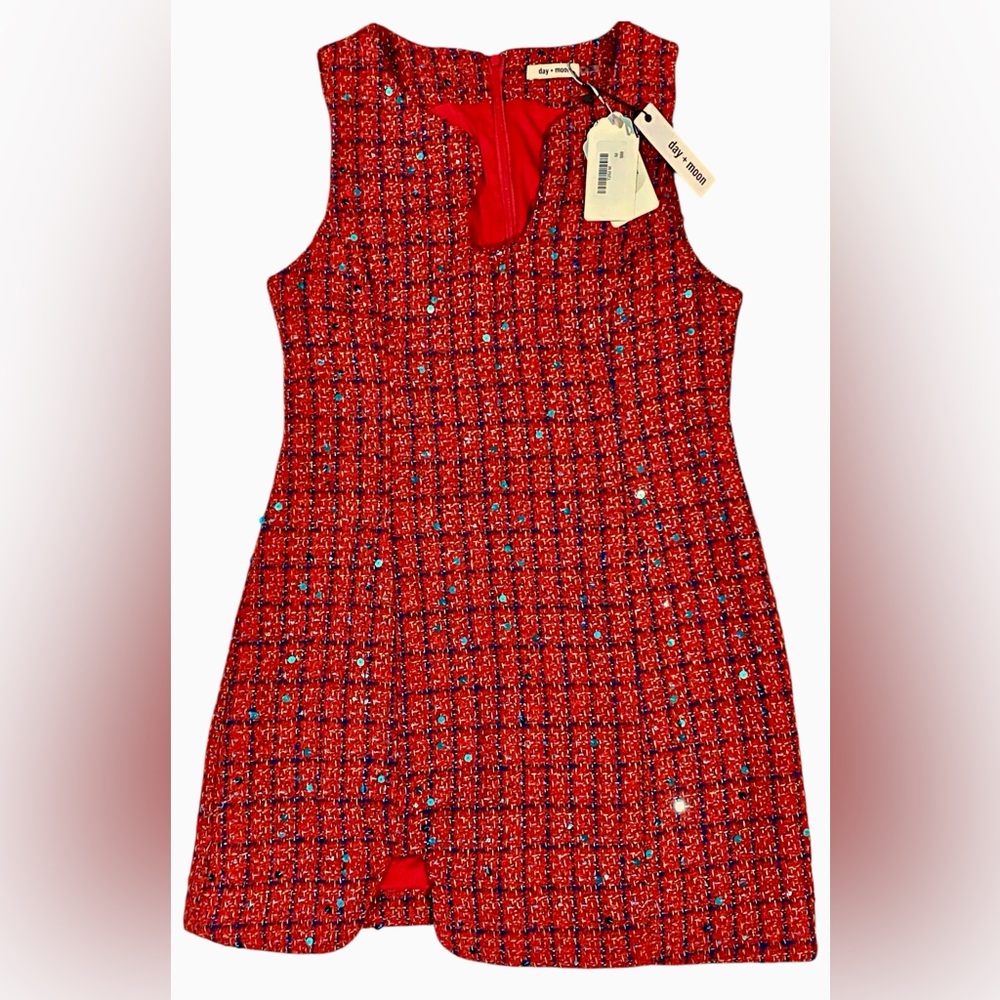 Day and Moon Tweed Puzzle Dress NWT!